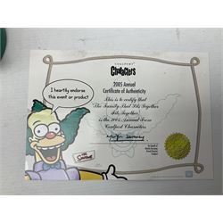 Six Coalport The Simpsons character figures, comprising limited edition 'The Family That Sits Together Fits Together' annual 2005, TS01 Two to Tango, The Gift of Maggie, Will Work For Duff, Yellow Girl Blues and Losing His Marbles, all boxed