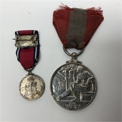 Imperial Service Medal awarded to James Roscow; four coronation medals for Edward VII, George VI and two Elizabeth II (both boxed); George V silver jubilee miniature; and two replica medals - Military Cross and Victoria South Africa 1877-8-9 (8)