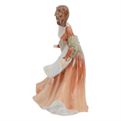 Two Royal Doulton figures, The Jester HN2016 and Autumtime HN3231, both boxed 