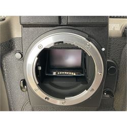 Nikon F5 50th Anniversary Model camera body, serial no. 3116231, with neck strap and original presentation box 