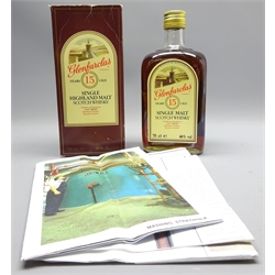  Glenfarclas Single Highland Malt Scotch Whisky, by J & G Grant, 15 Years old, 75cl, 46%, with Malt Whisky Trail leaflet, in carton, 1 bottle  