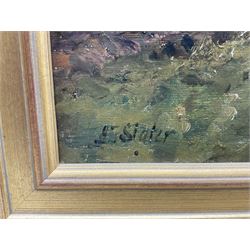 John Falconar Slater (British 1857-1937): Ploughing, oil on canvas signed 35cm x 45cm