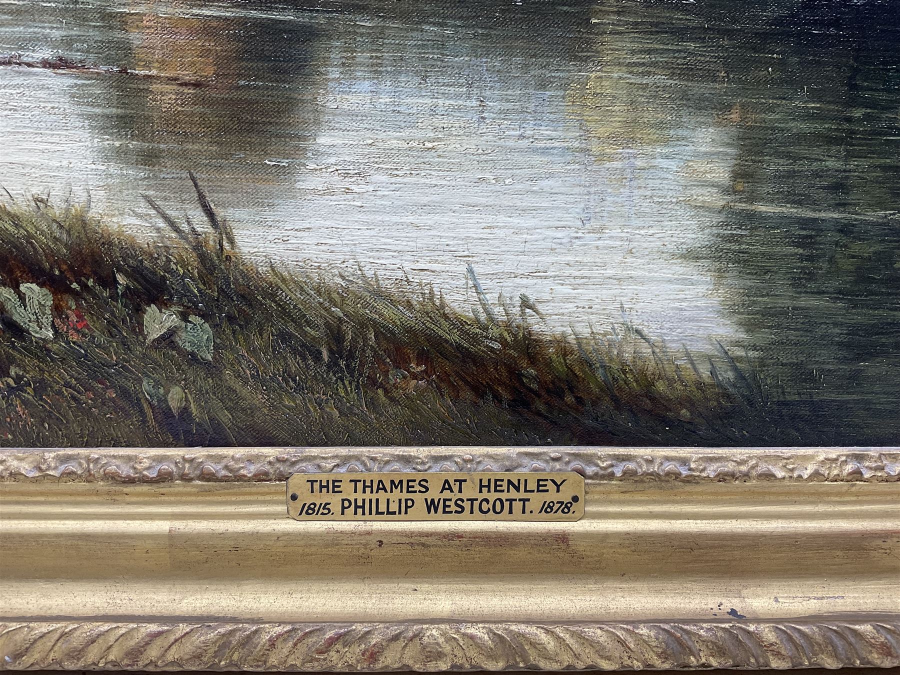 Philip Westcott (British 1815-1878): 'The Thames at Henley', oil on canvas signed and dated 1873, 72cm x 112cm
Provenance: J Leger & Son label verso