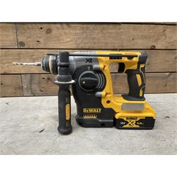 DeWalt DCH273 18V brushless hammer drill, with battery and charger