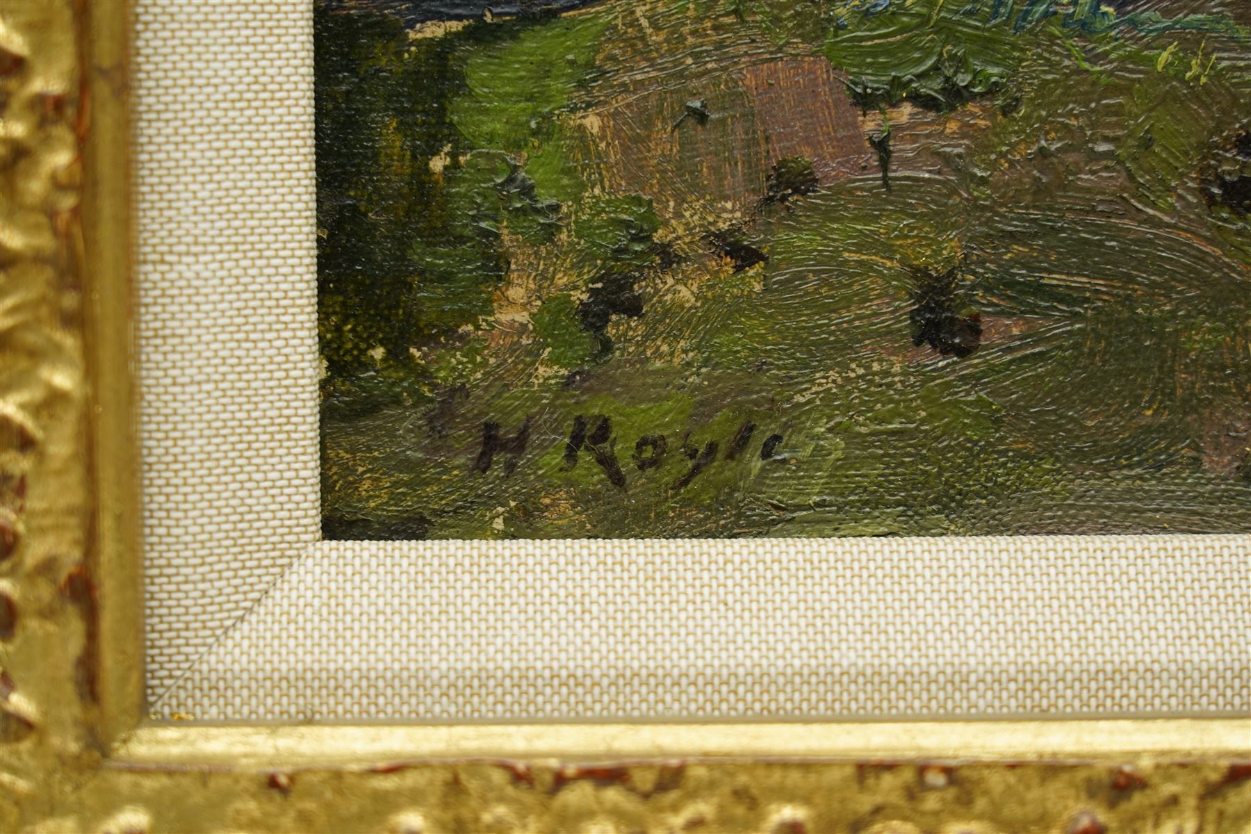 Herbert F Royle (British 1870-1958): 'Lower Dene Farm - Nesfield', oil on canvas signed, titled verso 34cm x 45cm