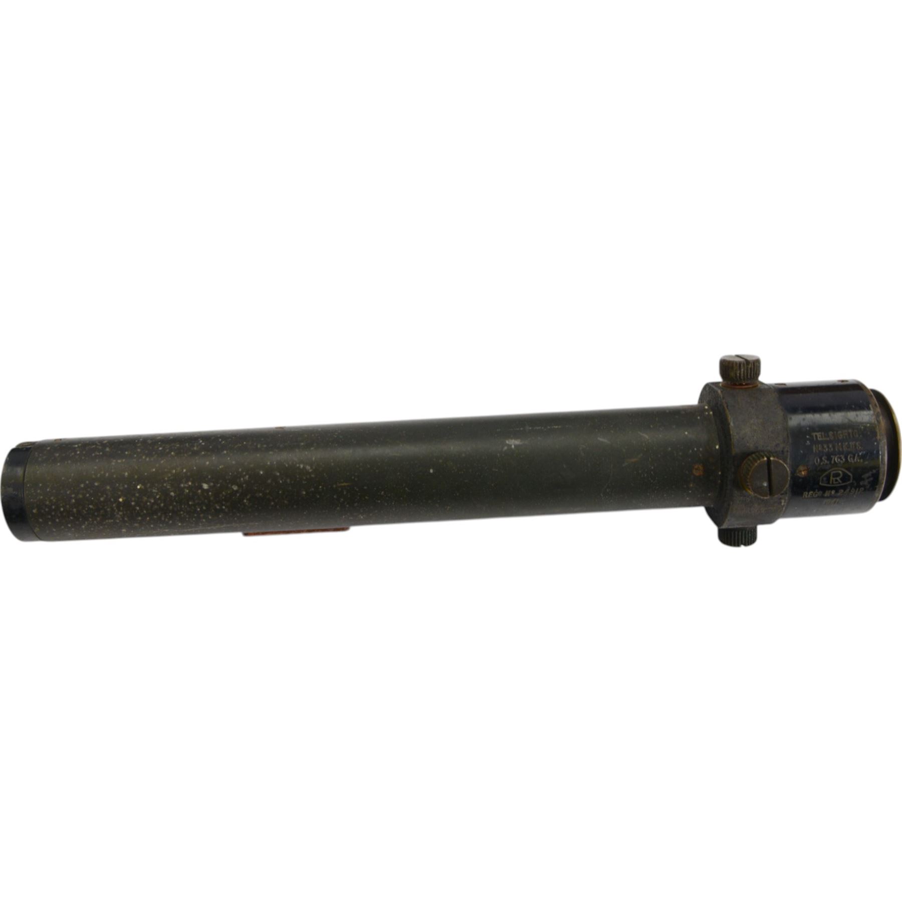 Barr & Stroud military issue type FT27 range finder no. 1009 dated 1916 stamped with broad arrow, in metal case, together with gun sights including ZRAK ON-59, MK II telescopic bearing, MK II telescope elevation and two tripods