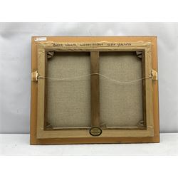 John Trickett (British 1952-): 'Angel Vaults Whitby Harbour,' oil on canvas signed, titled verso 48cm x 59cm