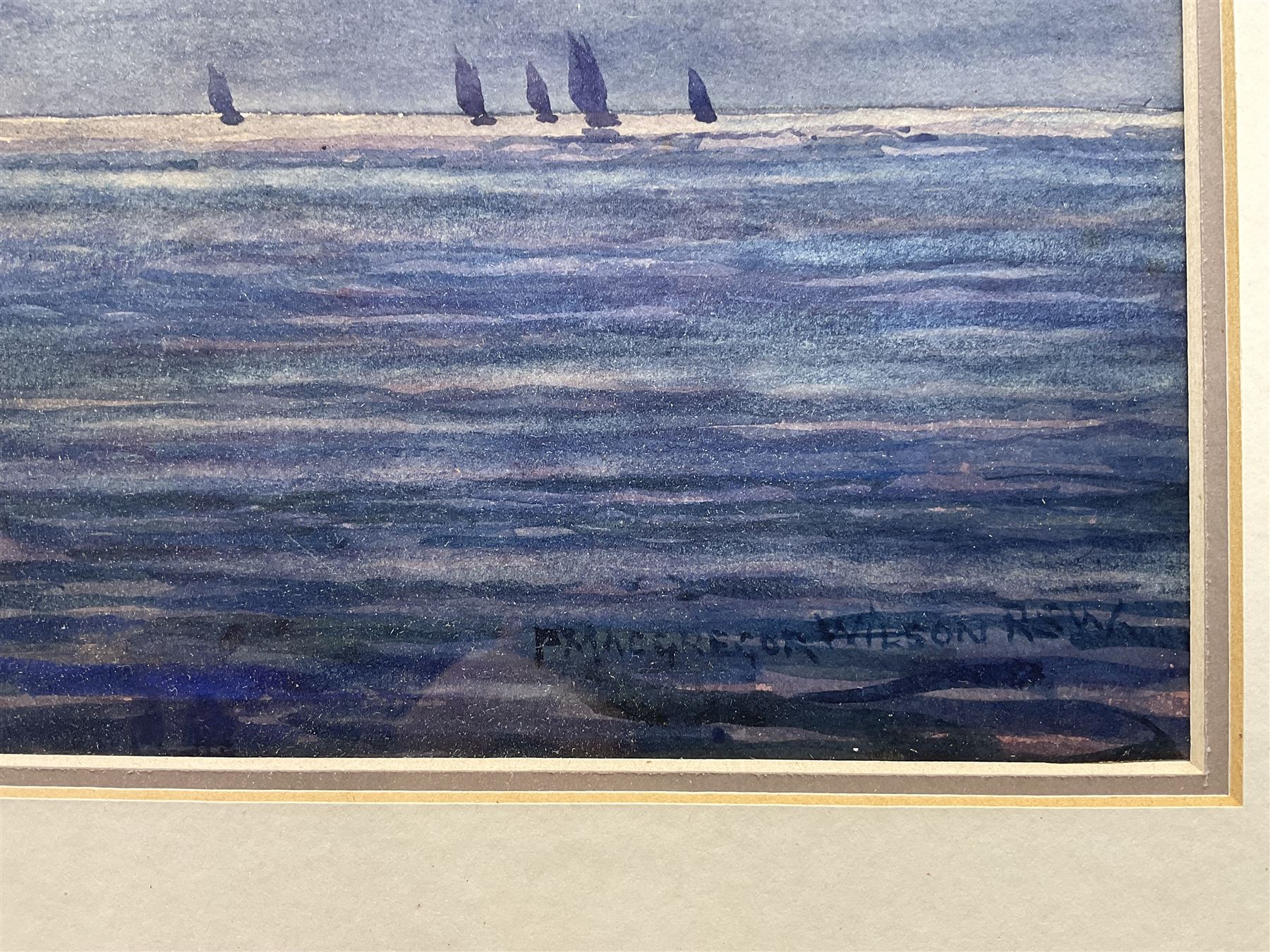 Peter MacGregor Wilson (Scottish 1856-1928): Sailing Boat Offshore, watercolour signed 23cm x 33cm 