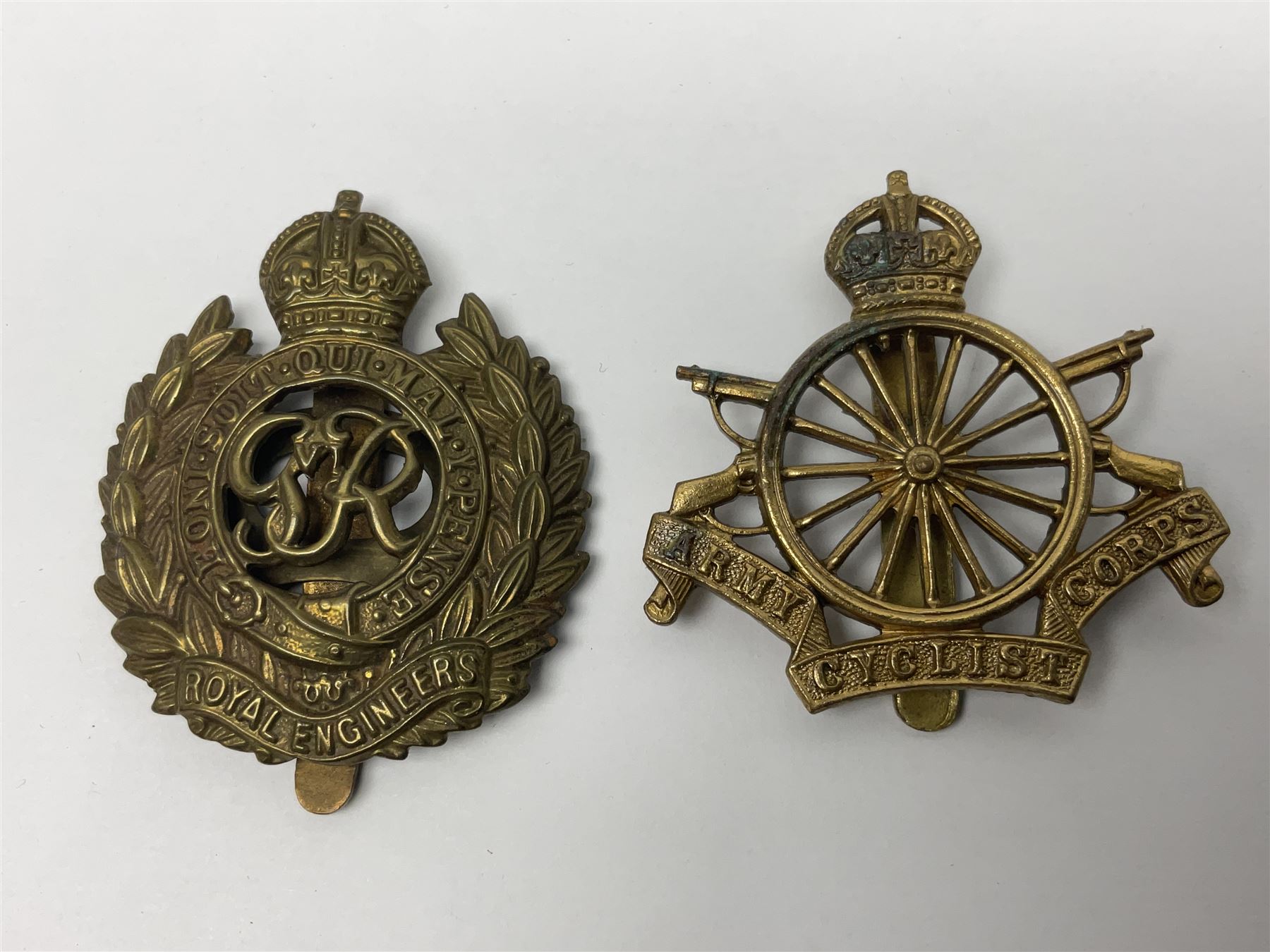 Twenty-seven military metal cap badges including Royal tank Corps, Reconnaissance Corps, Royal Armoured Corps, Royal Corps of Signals, Womens Army Auxiliary Corps, Queen Mary's Army Auxiliary Corps, Auxiliary Territorial Service,  Royal Engineers, REME, Army physical Training Corps etc 