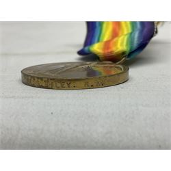 WW1 group of three medals comprising British War Medal and Victory Medal awarded to L-17280 Sjt. S. Riley R.A.; and Special Constabulary Medal to Sydney Riley; all with ribbons (3)
