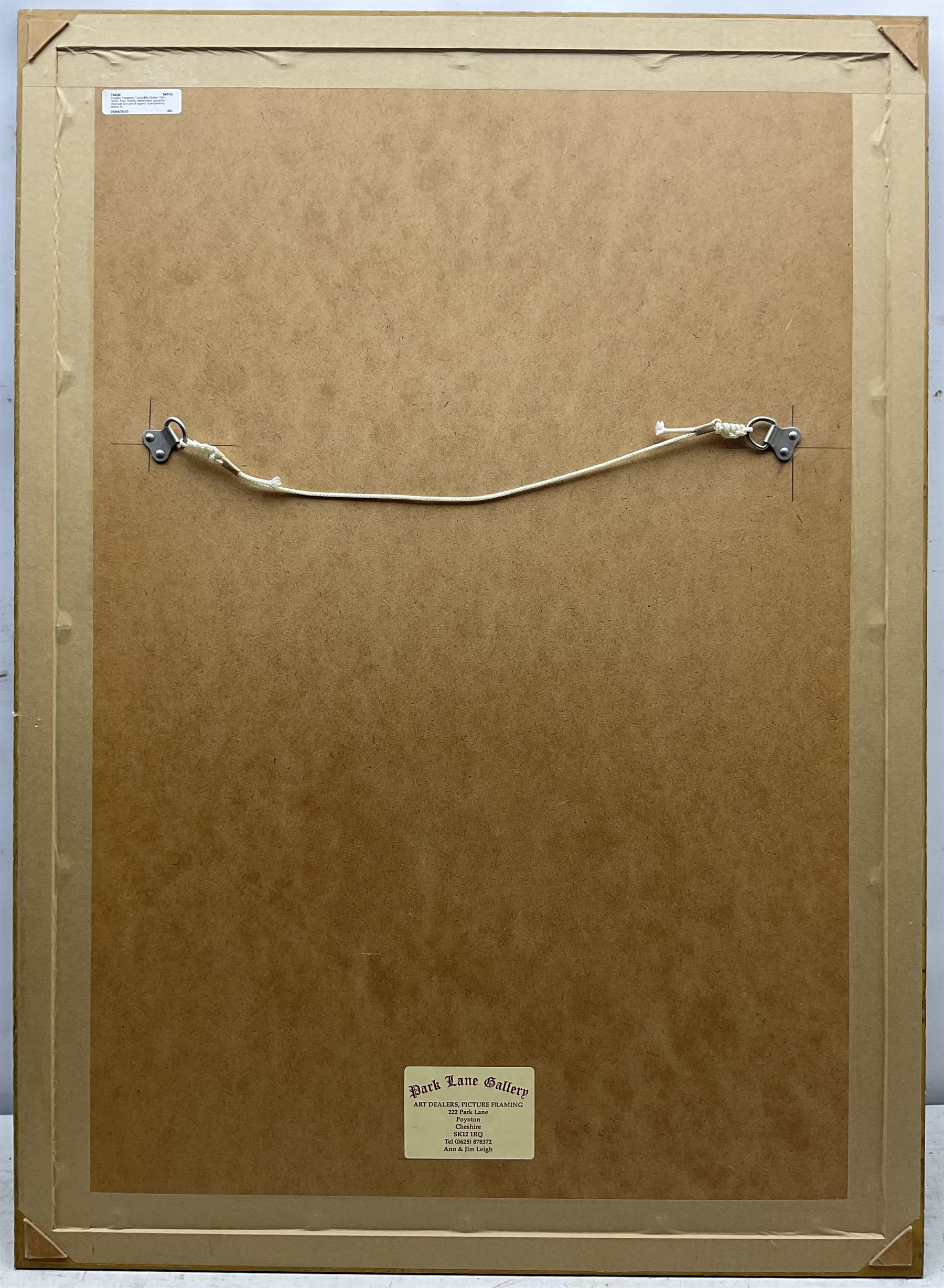 Charles Frederick Tunnicliffe (British 1901-1979): Four Swans, watercolour gouache charcoal and pencil signed, a preparatory sketch for a larger painting 66cm x 42cm
Provenance: private collection; with Park Lane Galleries, Poynton, Cheshire