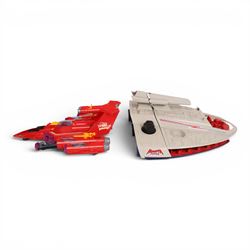 Bluebird Toys Manta Force Command Ship, Red Venom, figures and accessories