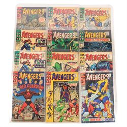 Sixty-one Marvel Silver and Bronze Age 'The Avengers' comic books, spanning years 1967-1972, comprising issues #41-#100, missing only issue #93