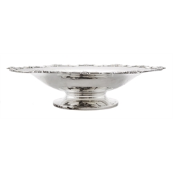 Silver pedestal dish by Adie Brothers Ltd, Birmingham 1930, approx 14oz