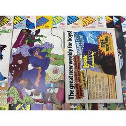 Spider-Man comics (1982-1985) nos 500-527, 529-535, 537-552, 579-602, 604-614, 620-626, and 628-631 (97)