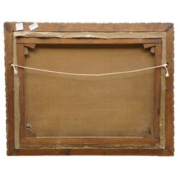 John Charles Tunnard (British 1873-1960): Portrait of a Chestnut Racehorse in Stable, oil on canvas signed and dated 1895, 47cm x 63cm