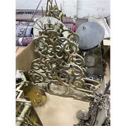 Two skeleton clock movements, tavern clock movement, and further clock movements, all for restoration 