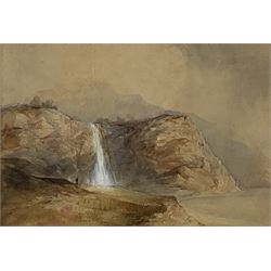 Joseph Newington Carter (British 1835-1871): Hayburn Wyke, watercolour unsigned 17cm x 24.5cm