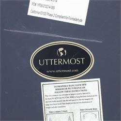 Uttermost - Circular wall mirror, with zebrawood veneer surround