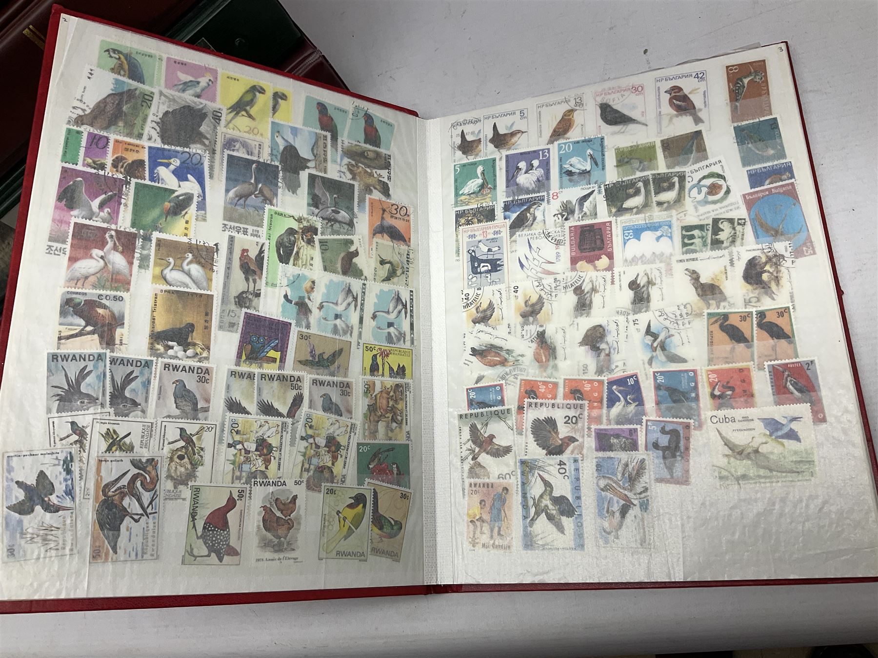 Various Royal Mail PHQ cards, first day covers, World stamps including Poland, Uruguay, Pakistan etc, housed in sixteen albums / folders, in one box