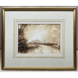 Norman Robertshaw (British 20th Century): 'Dunstanburgh Castle - Northumberland' and 'Windsor Castle', three watercolours signed and dated '01 '99 and '91, variously titled, max 25cm x 38cm (3)