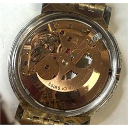 Omega Constellation gentleman's gold-plated and stainless steel automatic chronometer wris...