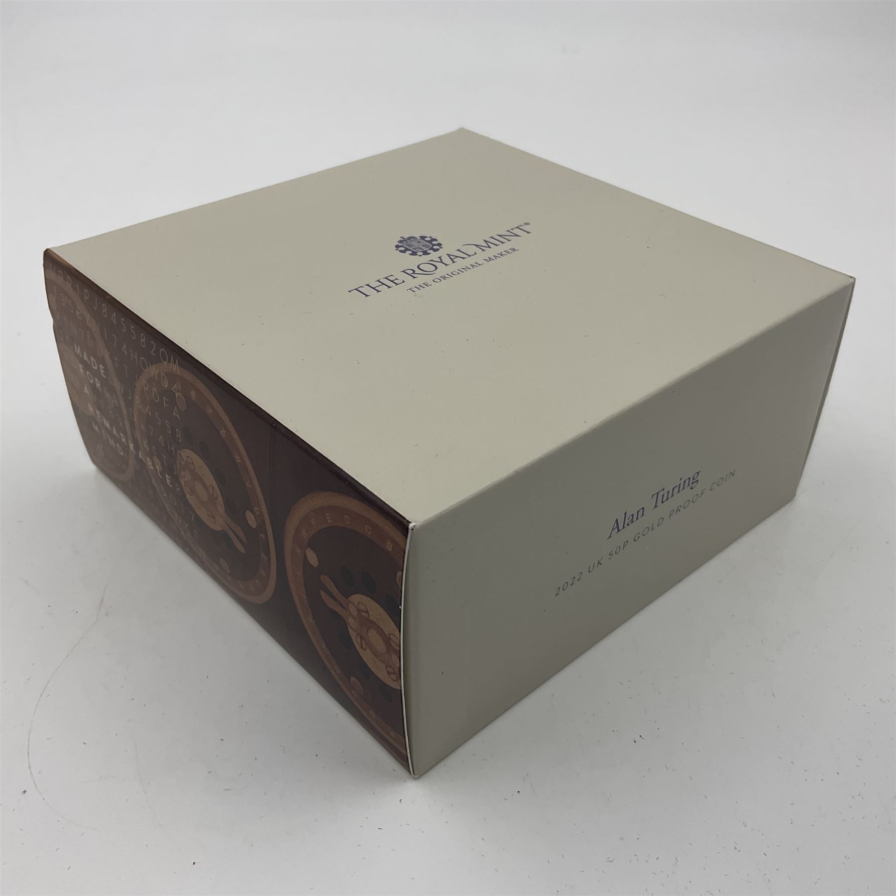 The Royal Mint United Kingdom 2022 'Alan Turing' gold proof fifty pence coin, cased with certificate