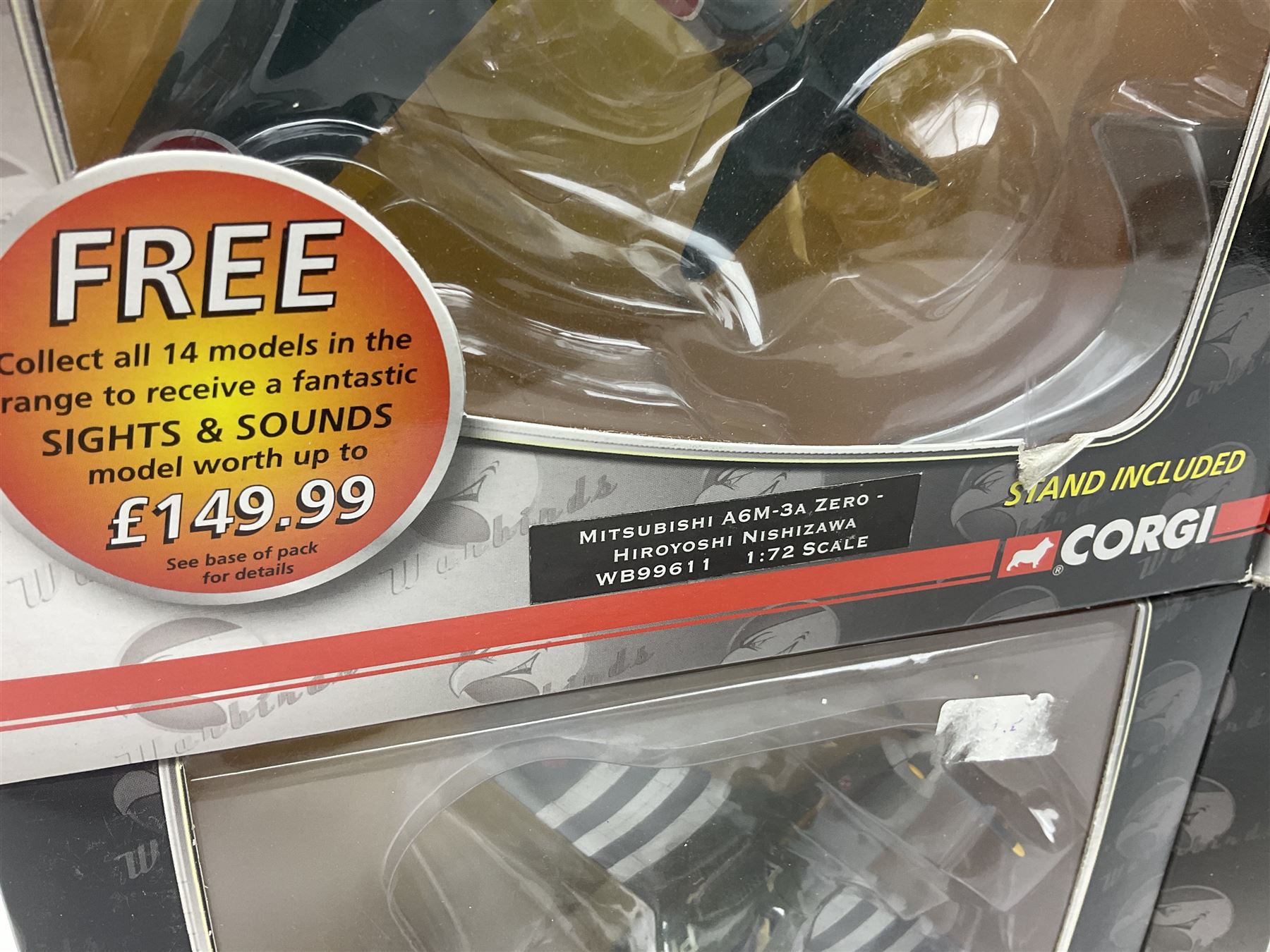 Corgi Aviation Archive Warbirds - seven series one and one series two, all boxed (8)