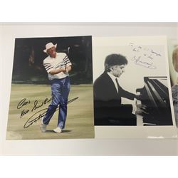 Collection of autographs, to include Mia Farrow, Rowan Atkinson, Tom Kite, Corey Pavin, Craig Stadler, Vladimir Ashkenazy etc 