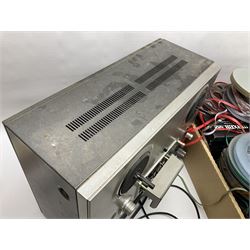 Realistic TR-3000 Logic Control stereo tape deck reel to reel HiFi, with a large collection of reels 