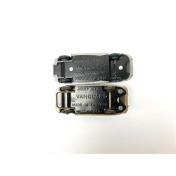 Dinky - seven unboxed and playworn die-cast cars comprising Studebaker, Ford Sedan, Rover 75, Vanguard, Austin Somerset and two Austin Devons; together with two Dublo size scale cars (9)