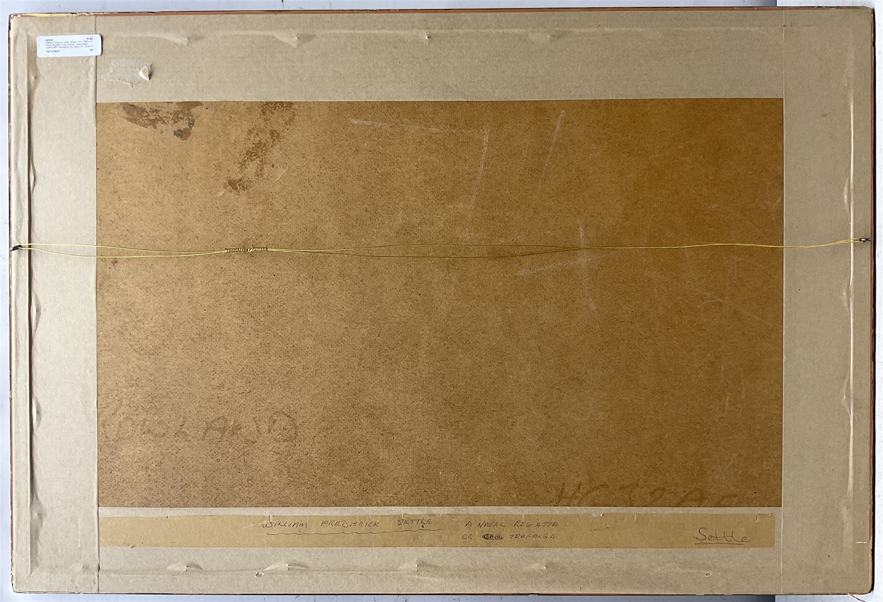 William Frederick Settle (British 1821-1897): A Naval Regatta in the Humber, watercolour signed with monogram and dated '64, 26.5cm x 51cm