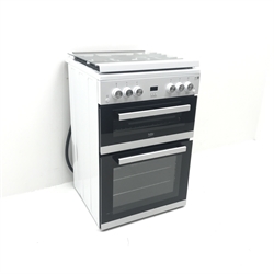 Beko EDG6L33W gas cooker with double ove