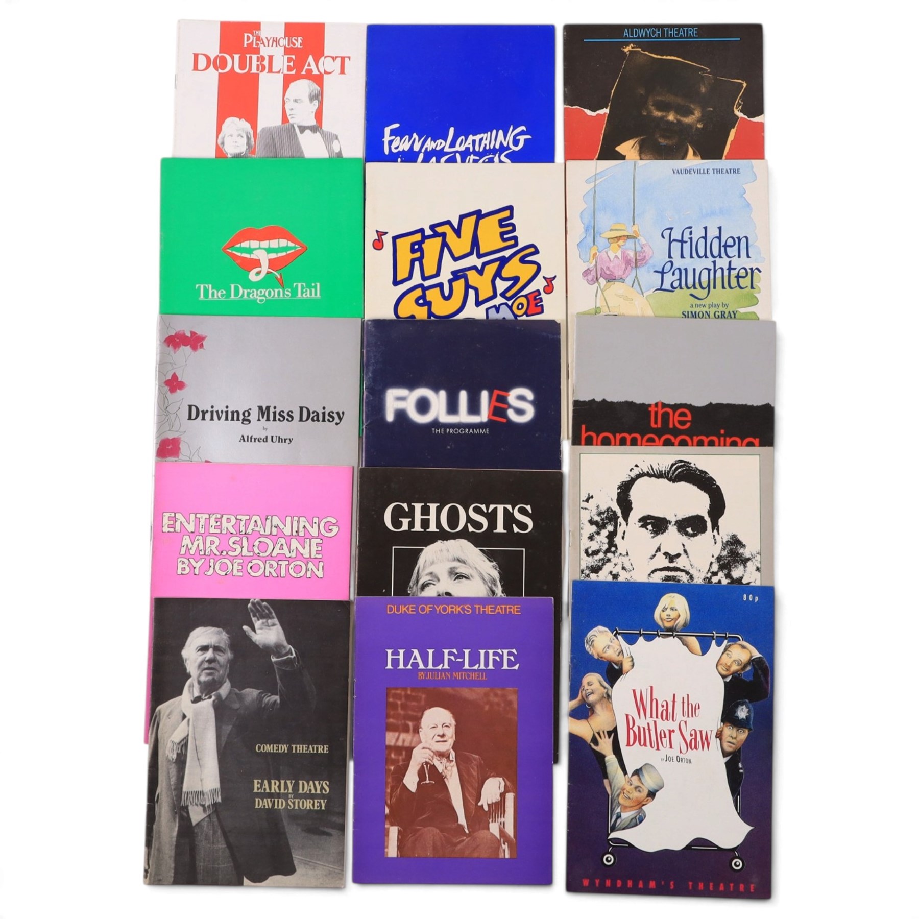 Collection of approximately 128 theatre programmes, dating from the early 20th century to present, from various plays and theatres, including Go To Jericho at The Oxford, Variety Comes Back to The London Palladium, etc,