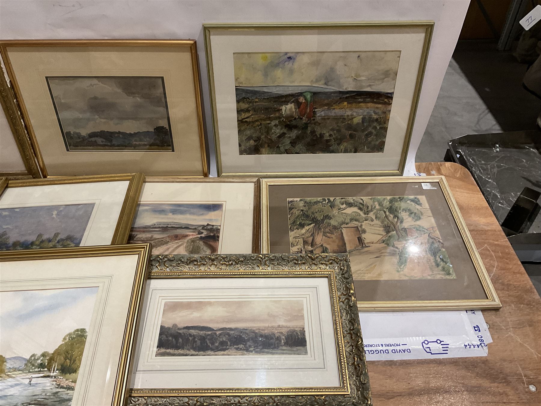Collection of watercolours by various artists, to include John F Greenwood, Stanley Trainor, Albin Trowski etc, (qty)