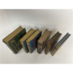 Campbell, John; The Naval History of Great Britain, two volumes, together with De Foe, Daniel; The Life and Adventures of Robinson Crusoe, pub George Routledge and Sons, London, The Works of Flavius Josephus, translated by Whiston, William, pub Henry G Bohn, London, one volume  and two other books