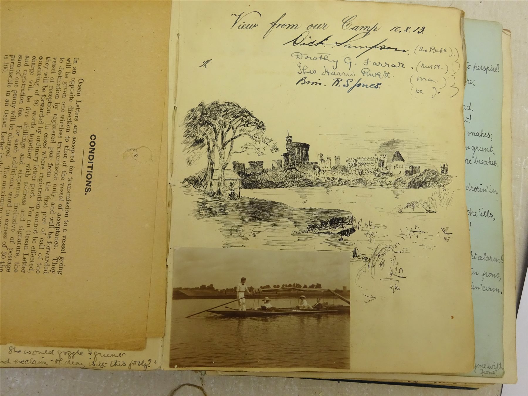 Emily Hilda Rix (Nicholas) (Australian 1884-1961): Girl in a Red Jumper, watercolour signed and dated 'S.S. Runic 4.09. (07)', 22cm x 15cm (album)



Provenance: the sketch is included within a comprehensive and interesting album of sketches, poems, verses and autographs compiled by Theodora (Brodie) Harris-Rivett between 1898 and 1913, who was the granddaughter of Mr Justice Fisher KC and married Rev. AJE Harris-Rivett of Glenrowan, Melbourne, Australia in 1903. It is recorded that Hilda Rix, who studied under leading Australian Impressionist, Frederick McCubbin, at the National Gallery of Victoria Art School from 1902 to 1905 and was an early member of the Melbourne Society of Women Painters and Sculptors, later a friend of Henri Matisse, travelled to Europe on the SS Runic in 1907. Interestingly there is also included a four page poem 'The Absent Minded Beggar' by Rudyard Kipling, who at that time lived in Cape Town where the SS Runic docked on it's voyage to London