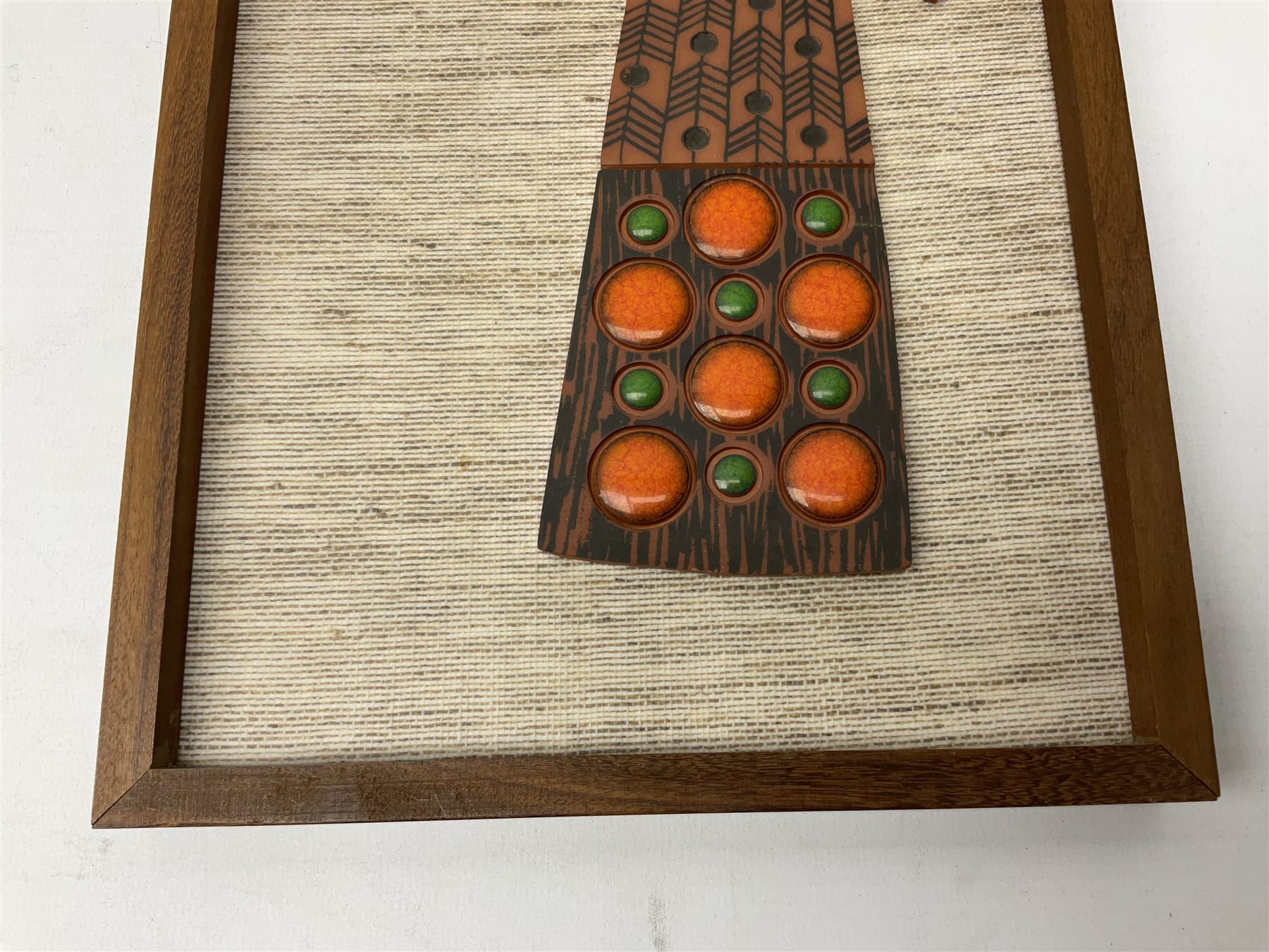 1960's Hornsea pottery Muramic plaque, in the form of a bird designed by John Clappison, H45cm 