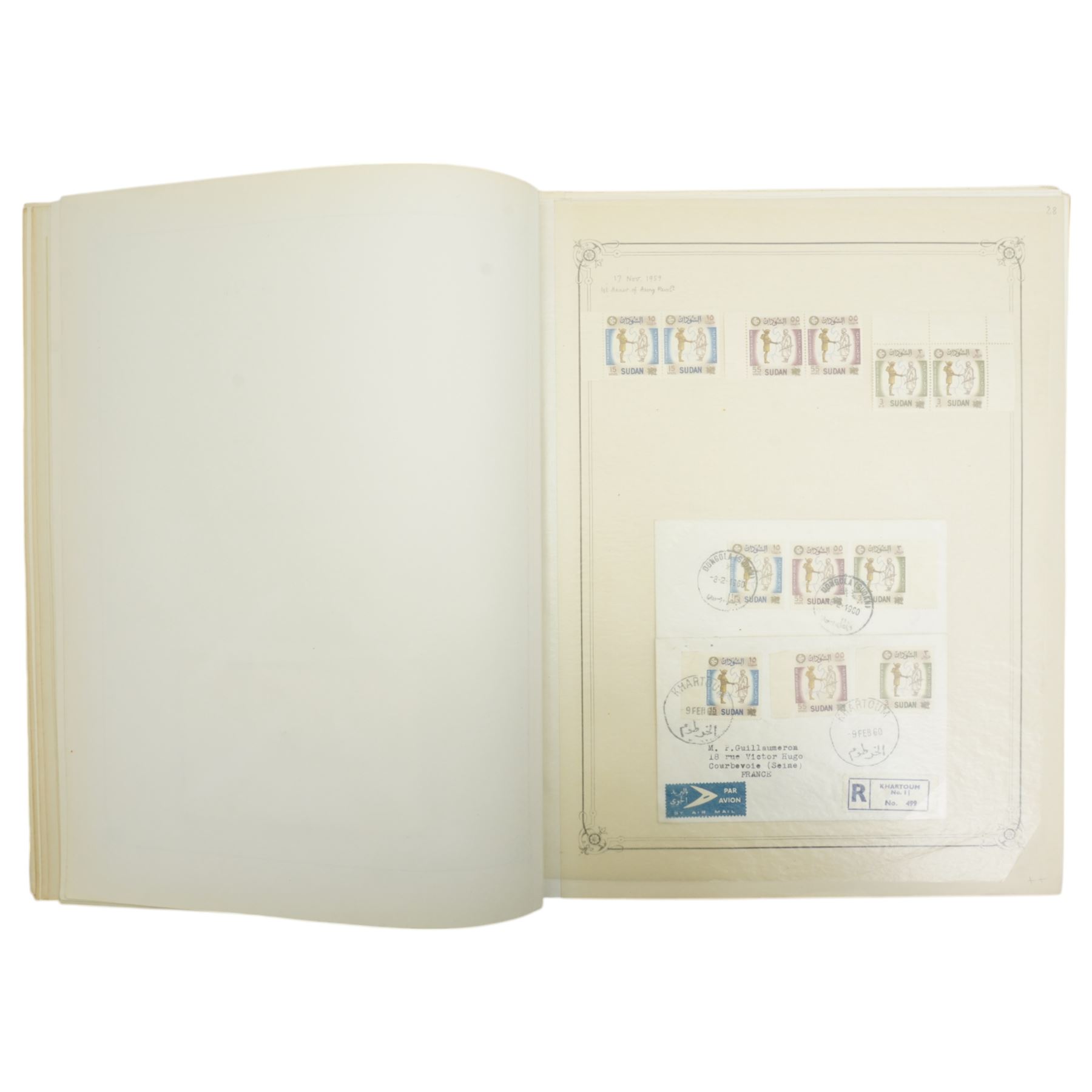 19th Century and later Sudan stamps, including 'Soudan' overprints on Egypt, various sets or part sets with values to twenty milliemes, 'SG' perfins and overprints, Air Mail and other covers etc, housed on album pages