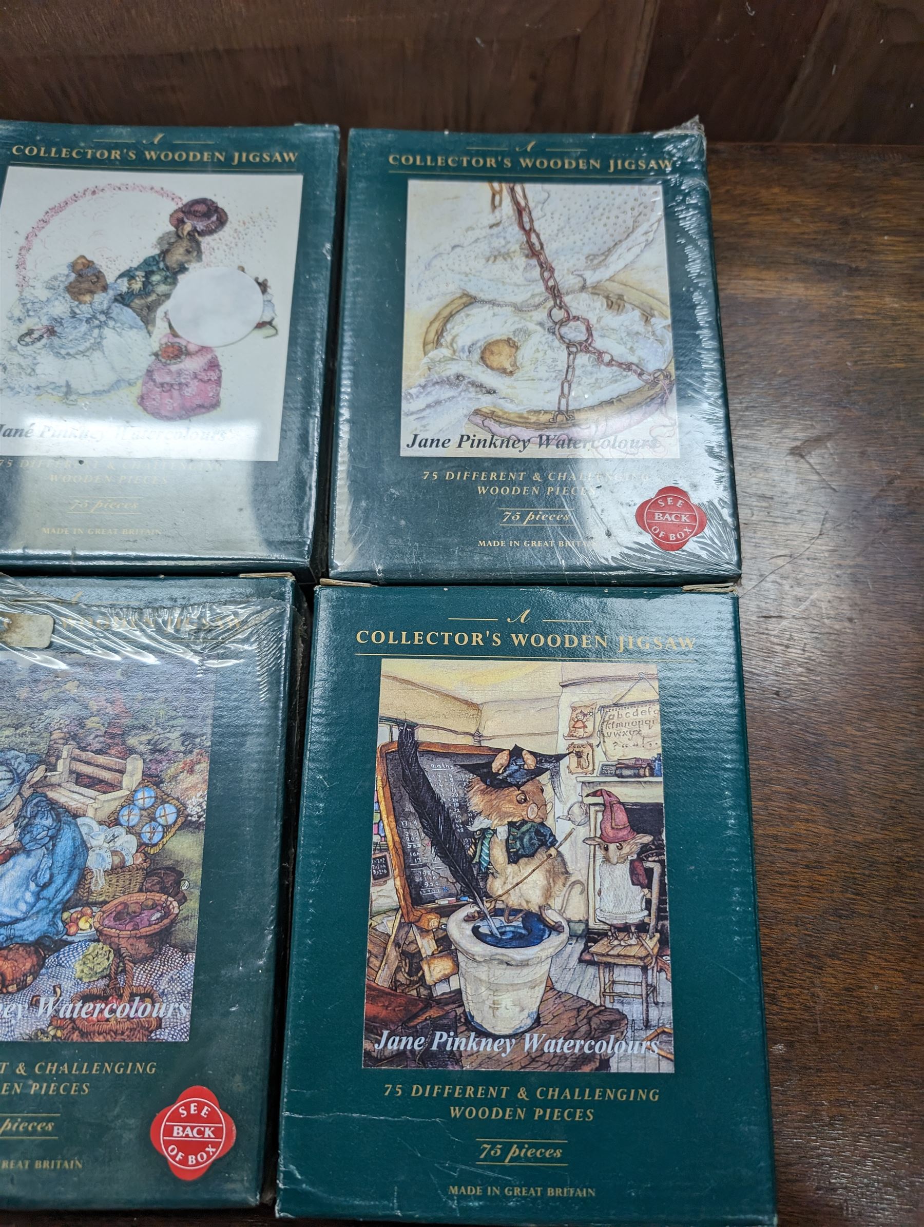 Chatsworth box easel, together with a Reeves table easel, collection of Wentworth jigsaw puzzles and two picnic baskets