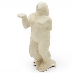 Robert Clatworthy RA (British 1928-2015): Nude Female Standing, cast fibreglass resin scul...