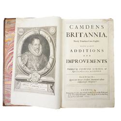 William Camden (British 1551-1623): 'Britannia: or a Chorographical Description of Great B...