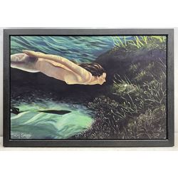 Tracy Savage (Scarborough 1963-): 'The Mermaid', limited edition print titled and numbered 22/295 verso 75cm x 113cm 