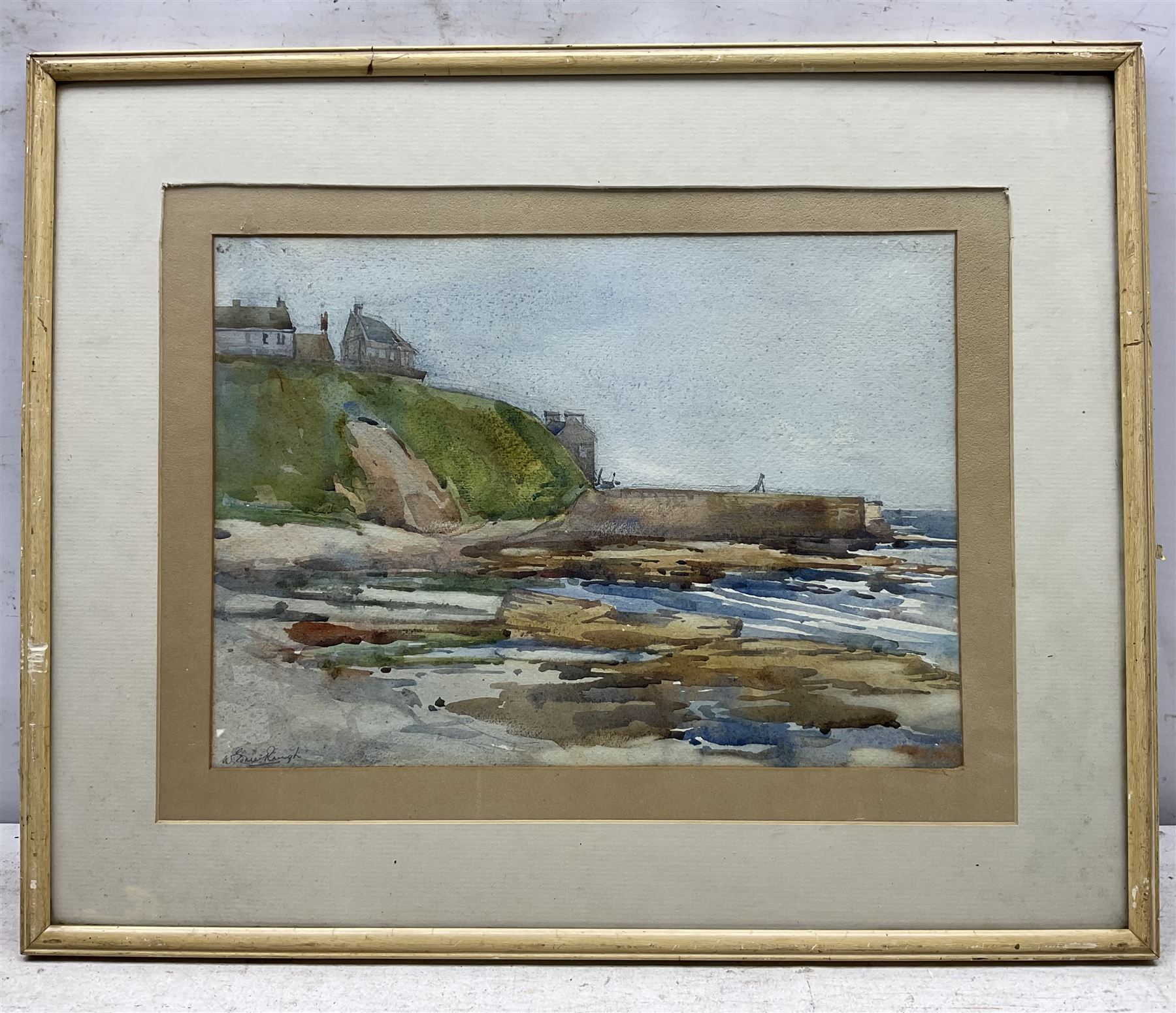 William Ednie Rough (Scottish 1892-1935): On the Coast of Scotland, watercolour signed 25cm x 35cm