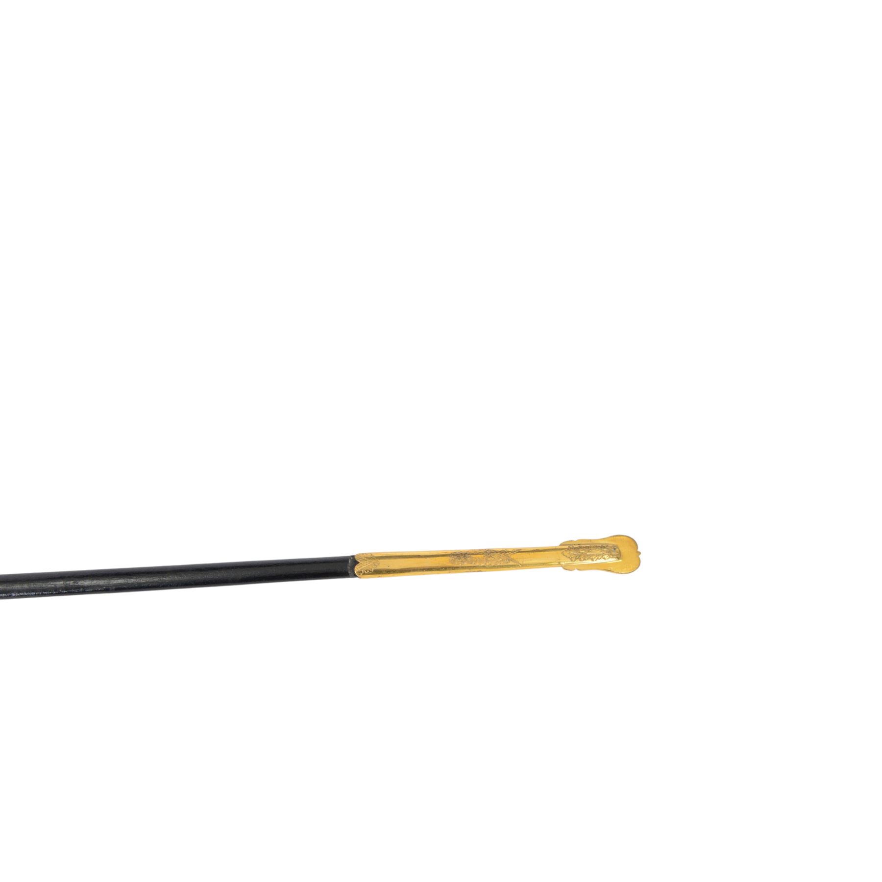 British Victorian court sword, for members of the Royal Household, by W.K & C of Solingen and retailed by Besch of Hanover St London, the 80cm blade etched to both side, the single bar hilt of gilt brass with Queens' crown pommel and downturned shell guard with the monogram of Queen Victoria, the wooden grip covered with silver wire, within leather scabbard with three gilt brass mounts and twin suspension rings, overall L96cm   