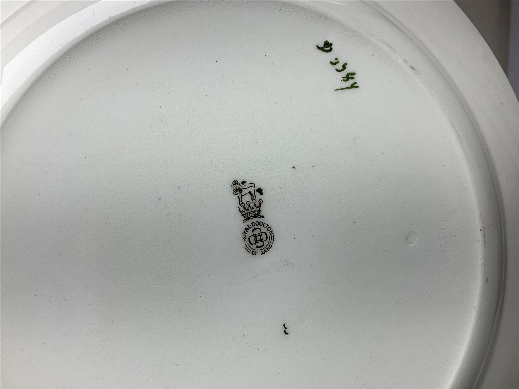 Quantity of ceramics to include Kernewek Cornwall tea wares, pair of Royal Doulton Islamic series plates, sage green Wedgwood Jasperware, Coclough tea wares, glassware etc in two boxes