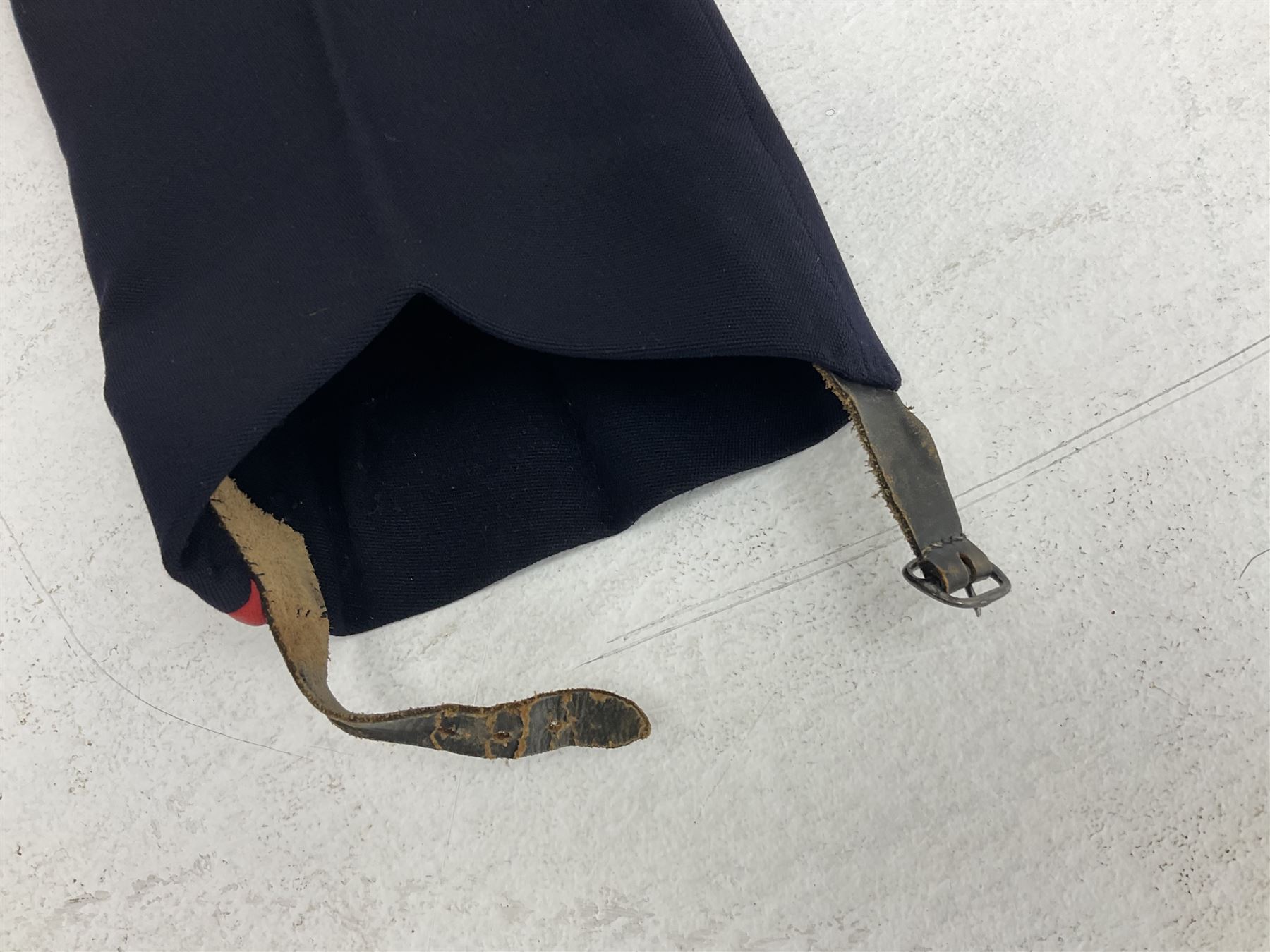 York and Lancaster Regimental mess uniform of jacket and trousers; together with Royal Artillery peaked cap