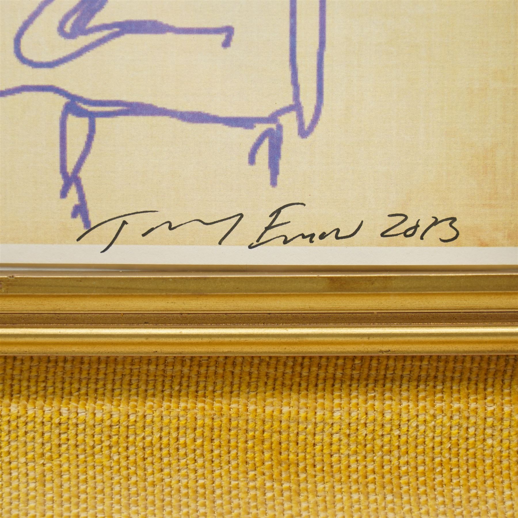 Tracey Emin (British 1963): 'iPad Sketch - Sex Series 2', limited edition print in colours signed and dated 2013 in pen 15cm x 21cm