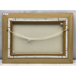 William 'Bill' Wedgwood (British c1934-2019): Coastal Inlet, oil on canvas signed 40cm x 60cm; 'The Recent Gale - Scene at Whitby', 19th century newspaper engraving 21cm x 24cm (2)