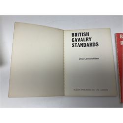 Seven military reference books - Histoire Mondiale Des Parachutistes; Yves Debay: French Foreign Legion  Paratroopers; Bragg & Turner: Parachute Wings; Barney White-Turner: Horse Guards; and three works on uniforms/standards (7)